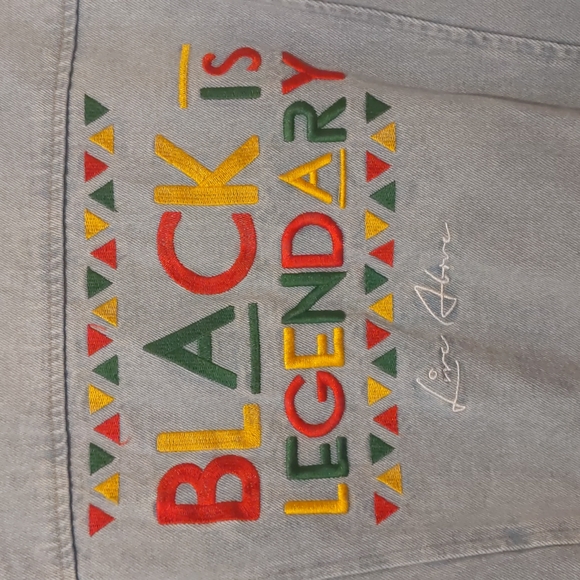 Never worn Live Above Black Legendary Blue Denim Unisex Jacket in size L. - Picture 4 of 7